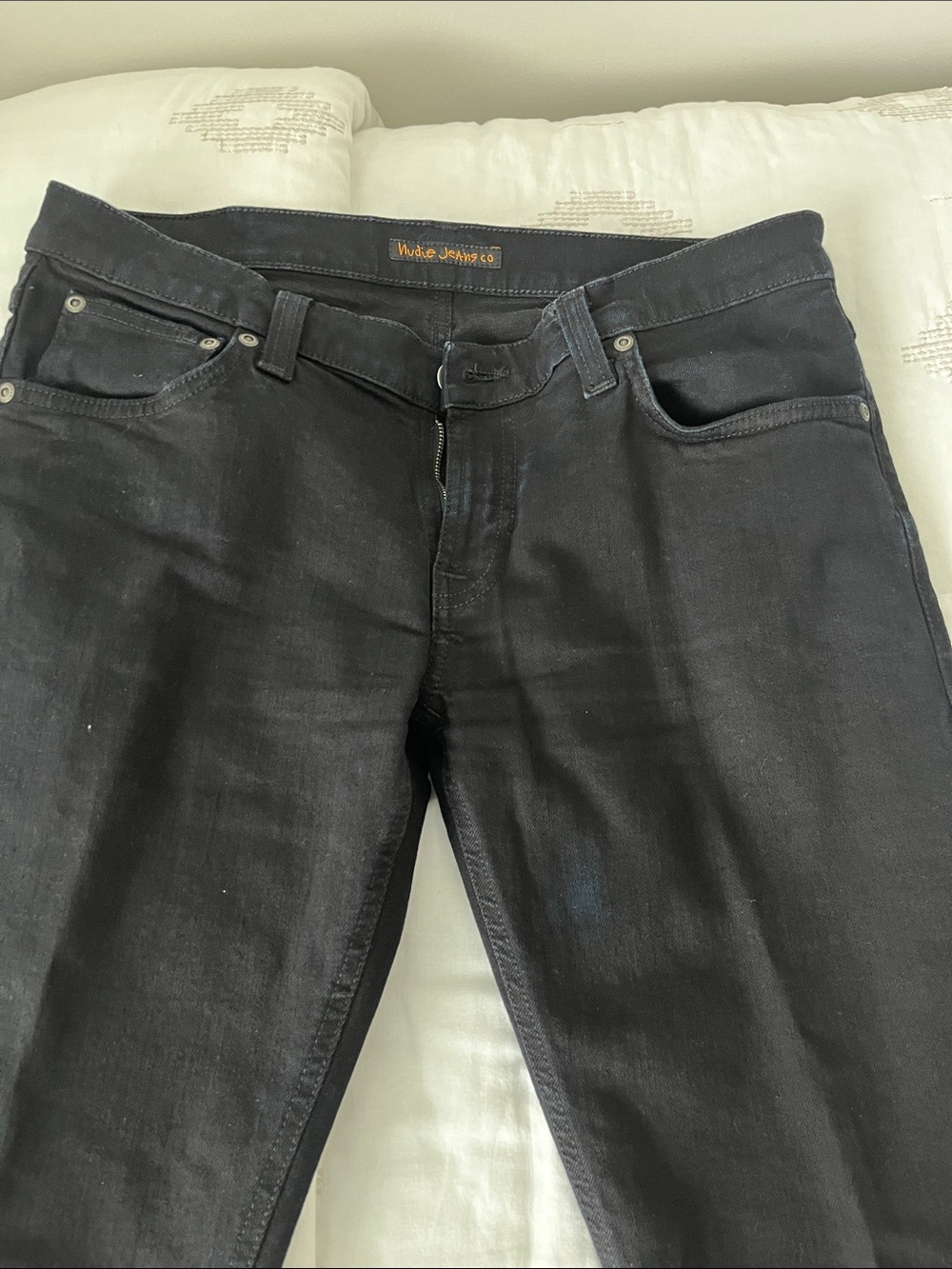 Nudie Jeans Men’s Black Slim Straight Jeans